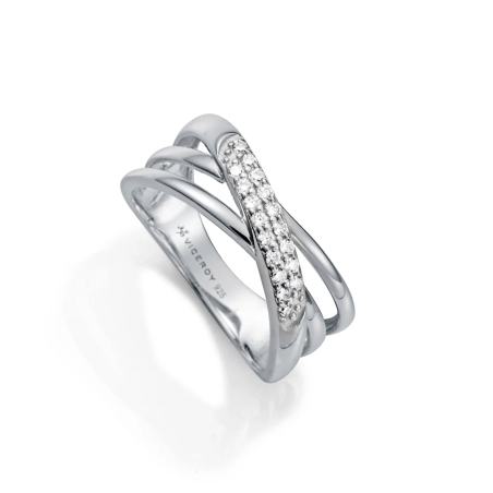 Anillo Viceroy cruzado circonitas 9162A