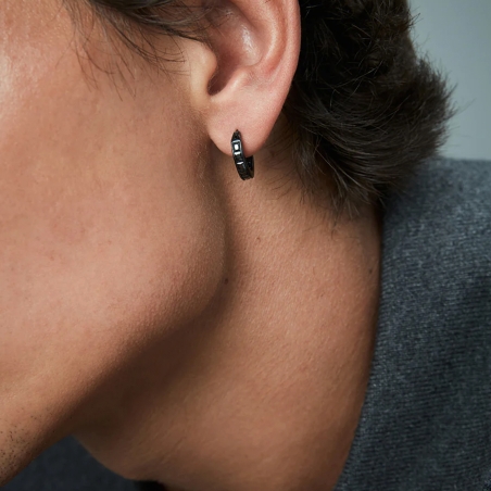 Pendientes Viceroy negros y circonitas 14339E01010