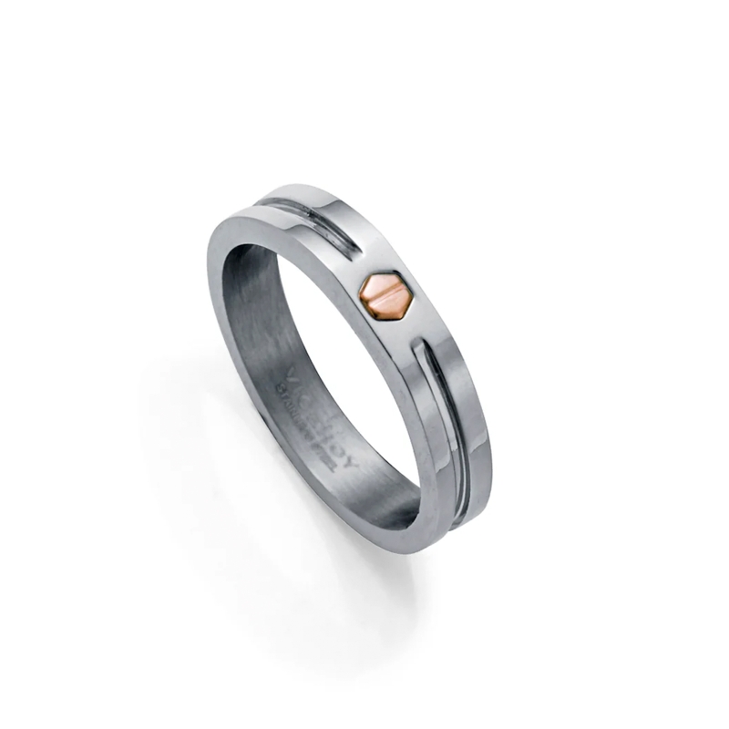 Anillo Viceroy acero con tornillo 6487A0