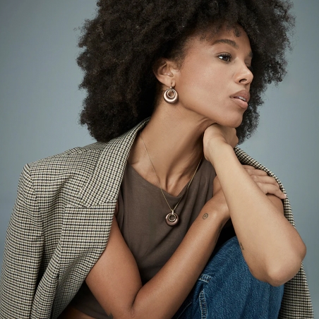 Pendientes Viceroy acero y circonitas 15198E01012