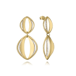 Pendientes Viceroy acero y circonitas 15191E01012