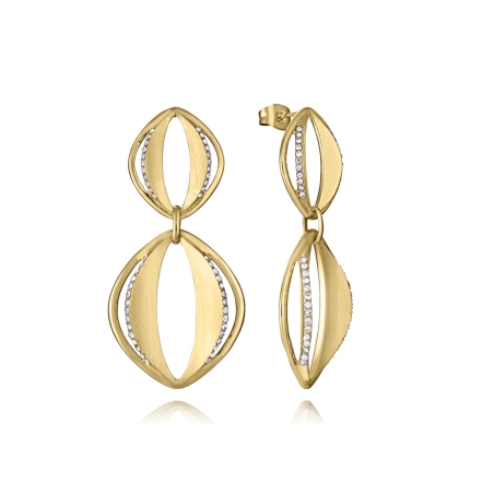 Pendientes Viceroy acero y circonitas 15191E01012