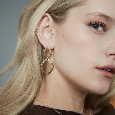 Pendientes Viceroy acero y circonitas 15191E01012