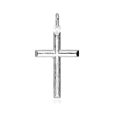 Colgante Cruz Plata primera ley "Mornire"