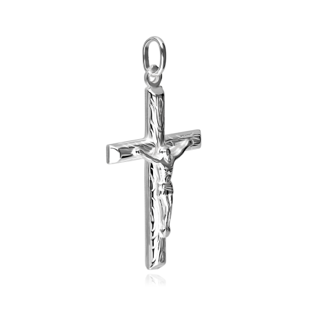 Colgante Cruz Plata primera ley "Mornire"