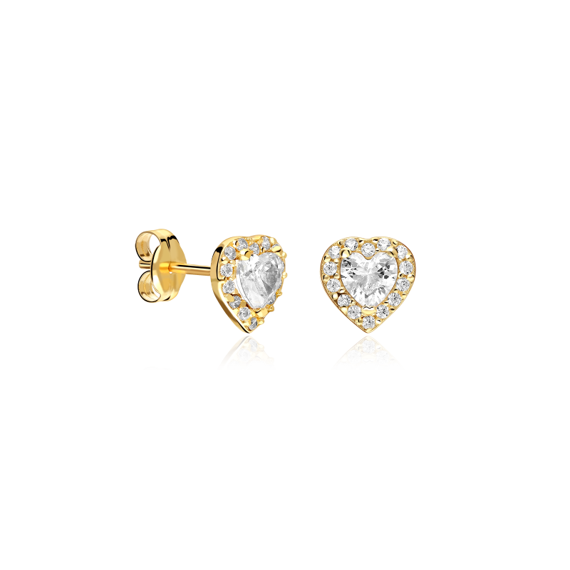 Pendientes Oro 9k y circonitas "Julieta"