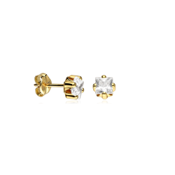 Pendientes Oro 9k y circonitas "Polaris"