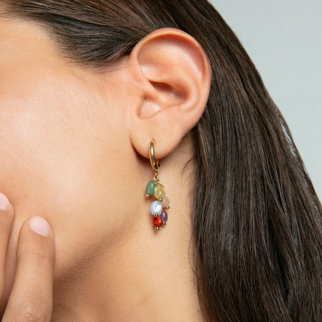 Pendientes Viceroy acero y gemas 14276E01019