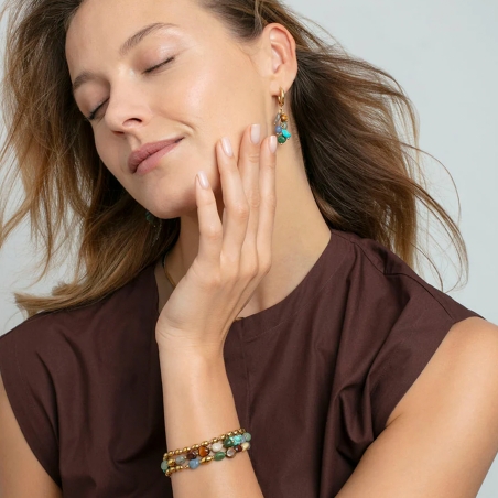 Pendientes Viceroy acero y gemas 14276E01016