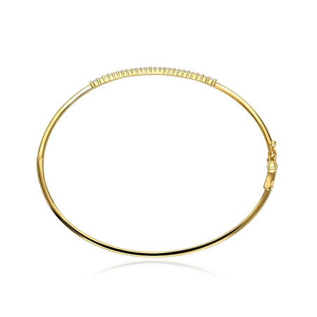 Pulsera Oro 18k y circonitas "Mena"
