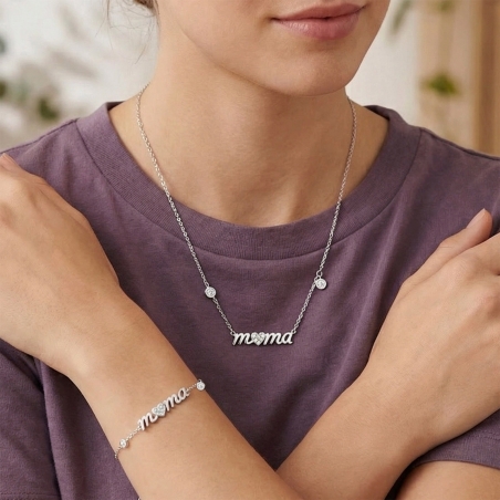 Collar Lotus Silver mamá LP3948-1/1