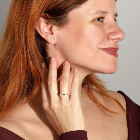 Anillo Oro 9k y circonitas "Julieta"