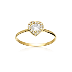 Anillo Oro 9k y circonitas "Julieta"