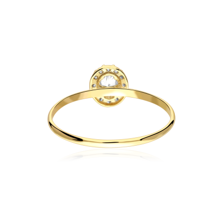 Anillo Oro 9k y circonitas "Rainar"