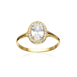 Anillo Oro 9k y circonitas...