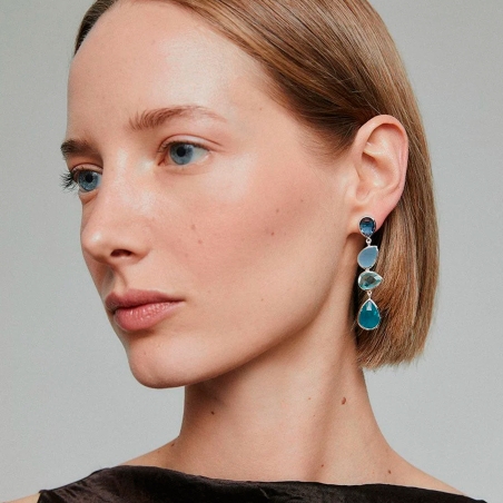 Pendientes Vidal & Vidal Aqua Q3961