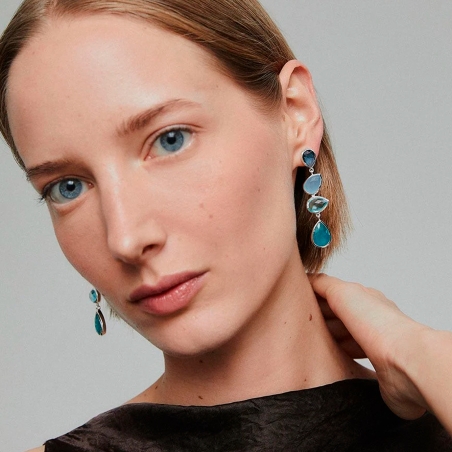 Pendientes Vidal & Vidal Aqua Q3961