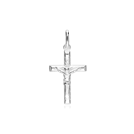 Colgante cruz Plata primera ley "Hadera"