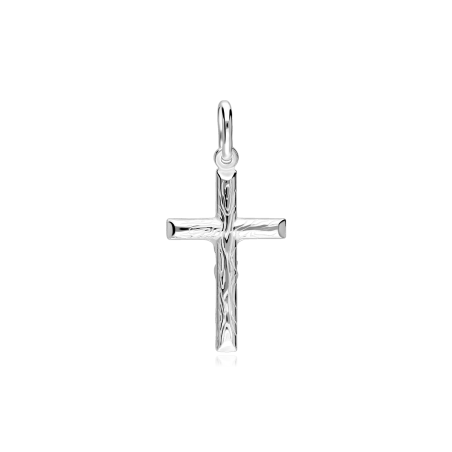 Colgante cruz Plata primera ley "Hadera"