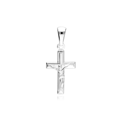 Colgante cruz Plata primera ley "Carmiel"