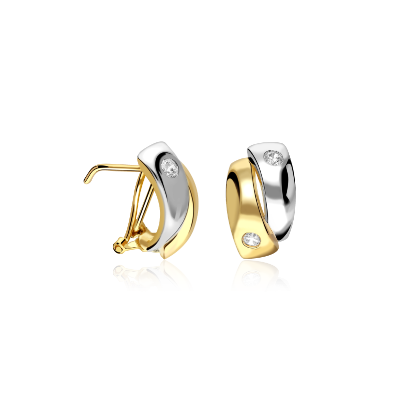 Pendientes Oro 9k y circonitas "Eugenia"