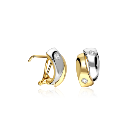 Pendientes Oro 9k y circonitas "Eugenia"