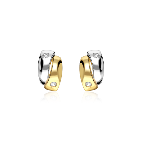 Pendientes Oro 9k y circonitas "Eugenia"