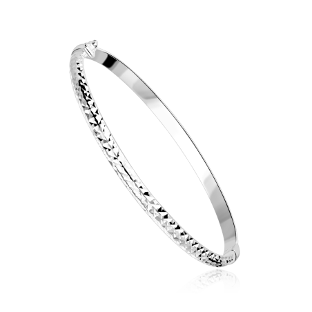 Pulsera rígida plata de primera ley 4mm "Cass"
