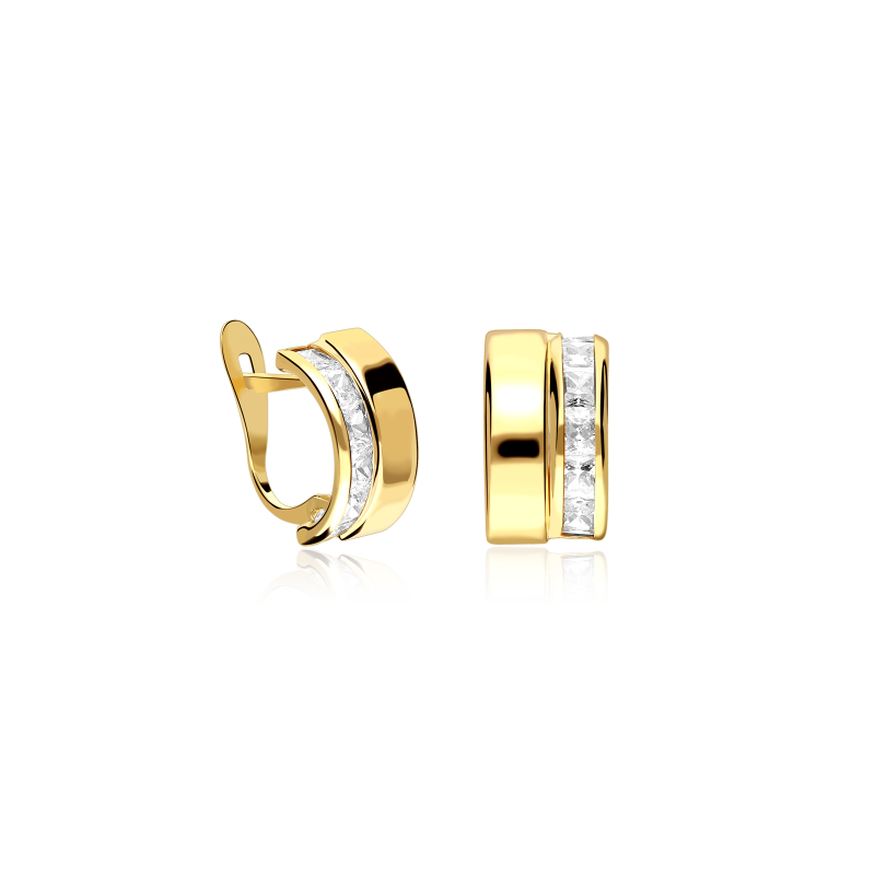 Pendientes Oro 9k y circonitas "Allegra"
