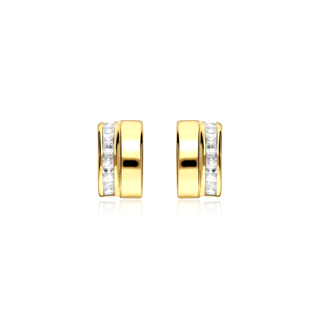Pendientes Oro 9k y circonitas "Allegra"