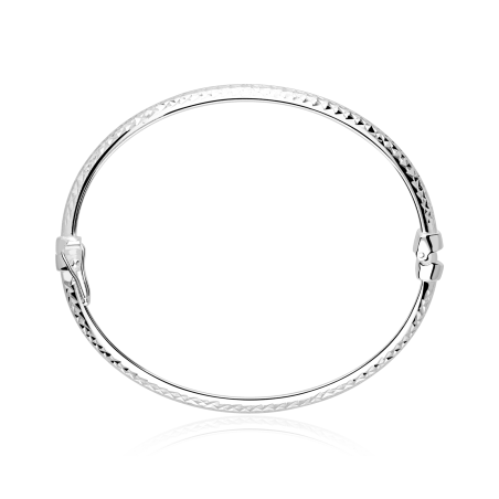 Pulsera rígida plata de primera ley 6mm "Cass"