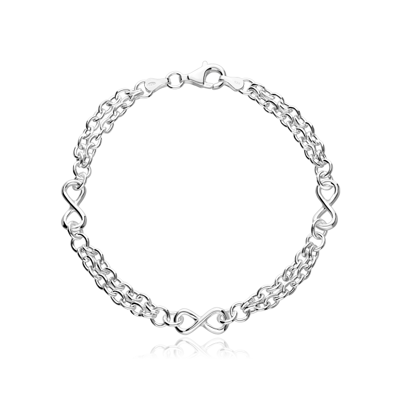 Pulsera Plata primera ley "Mi infinito"