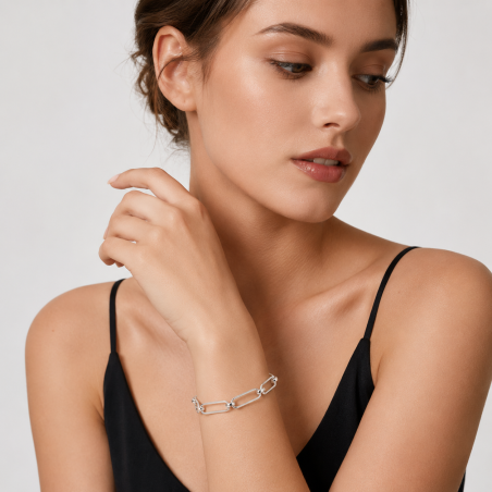 Pulsera Plata primera ley "Renace"