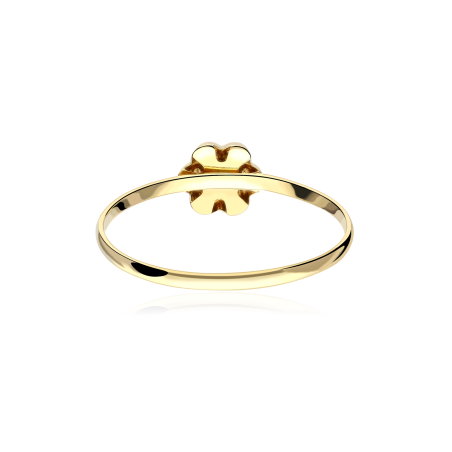 Anillo Oro 18k y circonitas "Flora"