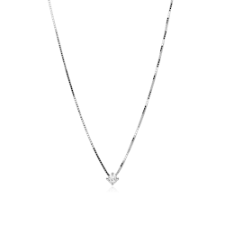 Gargantilla Plata primera ley y circonita 4mm "Daiser"