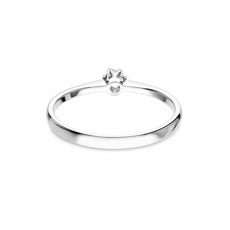 Anillo Plata de primera ley y diamante 0.06cts "Silver Diamond"