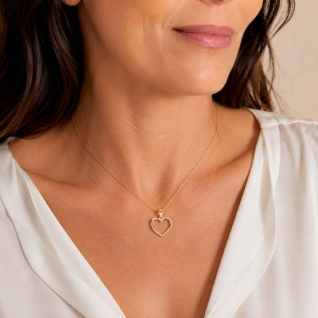 Colgante Oro 18k y circonitas "Jenner"