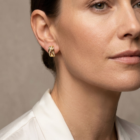 Pendientes Plata primera ley y circonitas "Lavinne"