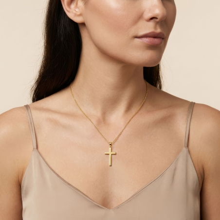 Colgante Cruz Oro 18k "Matías"