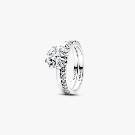 Anillo Pandora trébol brillante 194507C01