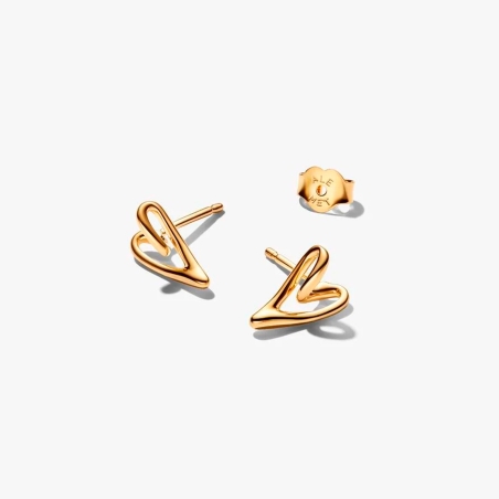 Pendientes Pandora corazón orgánico 264393C00
