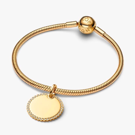 Colgante Pandora etiqueta redonda grabable 364007C01