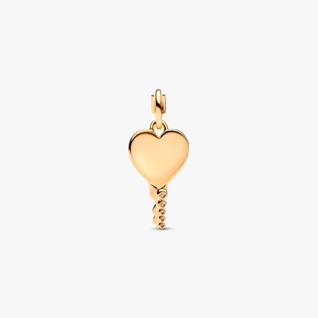 Colgante Pandora corazón y llave grabable 364353C01