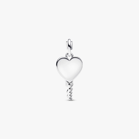 Colgante Pandora corazón y llave grabable 394353C01