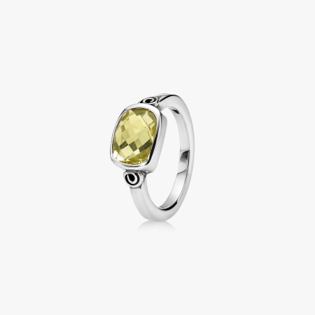 Anillo Pandora cuarzo amarillo 19605LQ