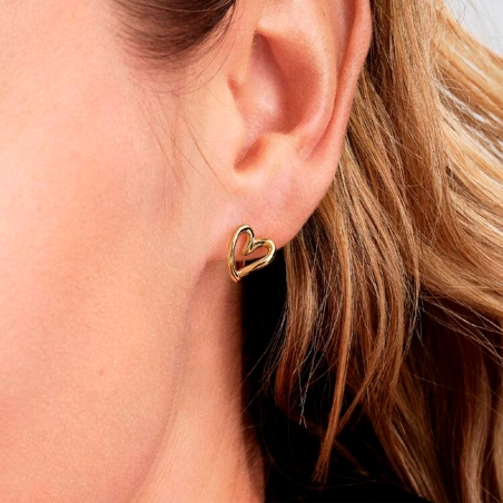 Pendientes Pandora corazón orgánico 264359C00