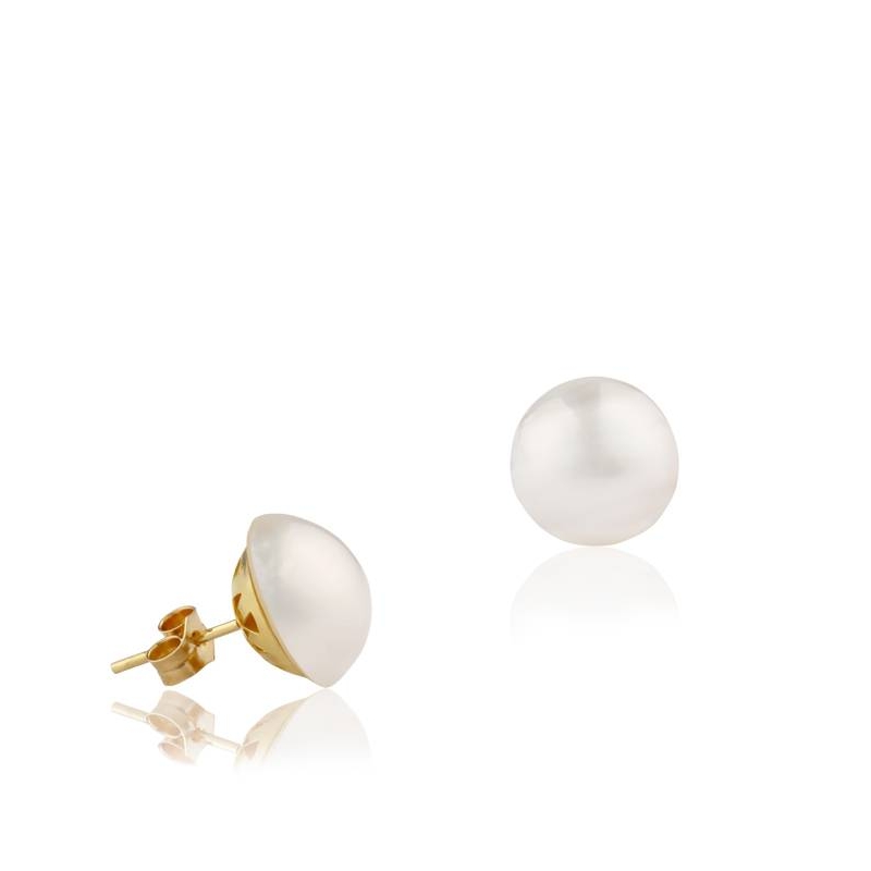 Pendientes perlas en oro 18k