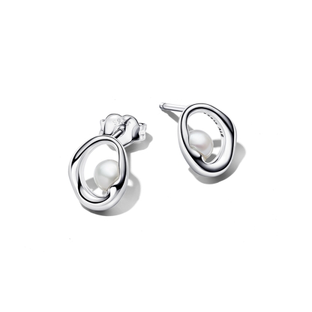 Pendientes Pandora Óvalos y Perla 293295C01