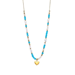 Collar Lotus Style corazón y perlas LS2553-1/3