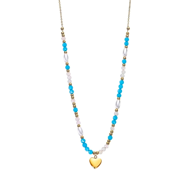 Collar Lotus Style corazón y perlas LS2553-1/3